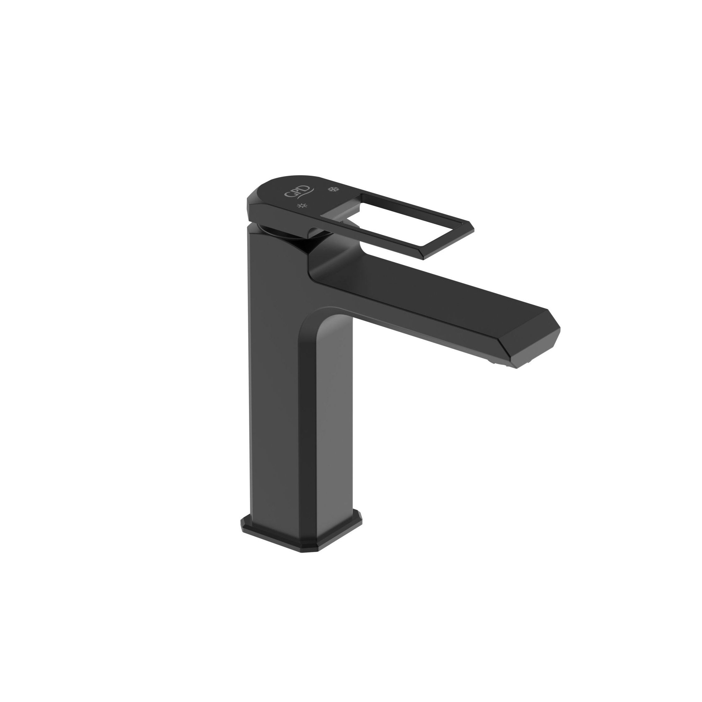 Gpd Quadro MLB190-S Siyah Lavabo Bataryası